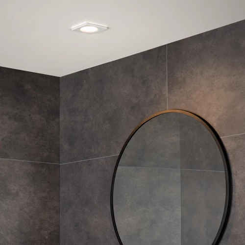 Lucide ZIVA - Recessed spotlight Bathroom - 1xGU10 - IP44 - White - atmosphere 1